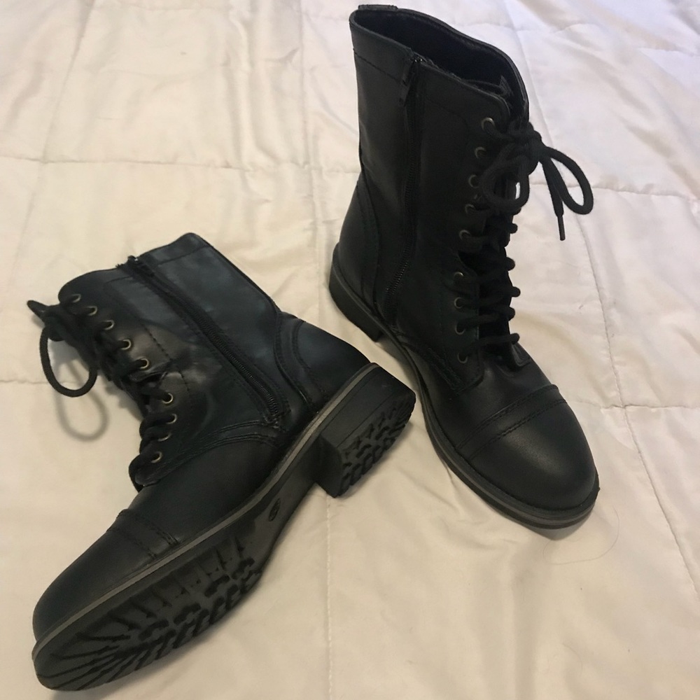 Black Charlotte Russe NWOT combat boots
